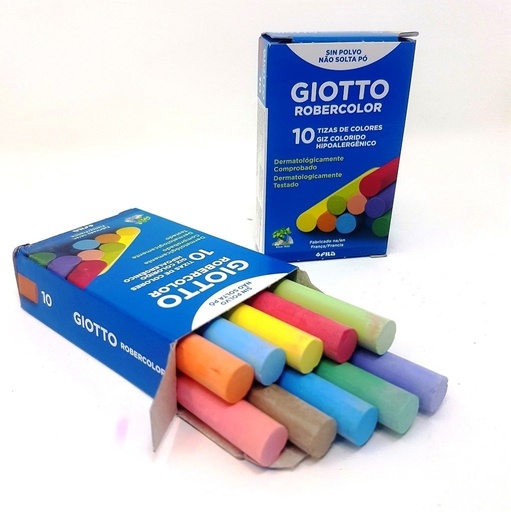 [538900ES] TIZA ROBERCOLOR x10 COLOR GIOTTO