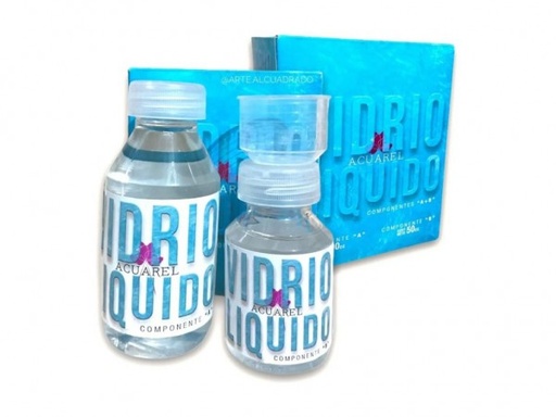[KIT001] VIDRIO LIQUIDO KIT 150cc ACUAREL