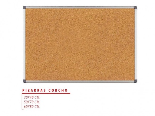 [PCO/57] PIZARRA CORCHO 50X70 MARCO METAL
