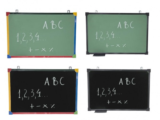 [PT4060] PIZARRA TIZA 40x60 VERDE MARCO COLOR