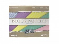 [76029] BLOCK CARTULINA ENTRETENIDA PASTELES 20H