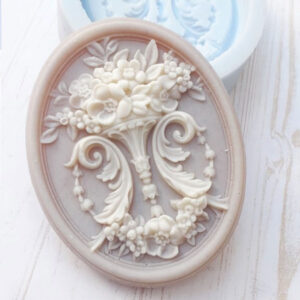 [MSC054] MOLDES SILICONA JABON FLORAL VINTAGE