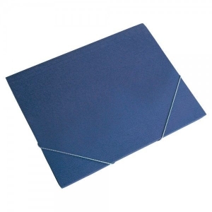 [76401] CARPETA A4 PLASTICA ELASTICO AZUL