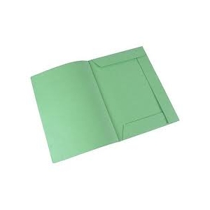 [76453] CARPETA OFICIO CART 3 SOLAPAS 180g VERDE