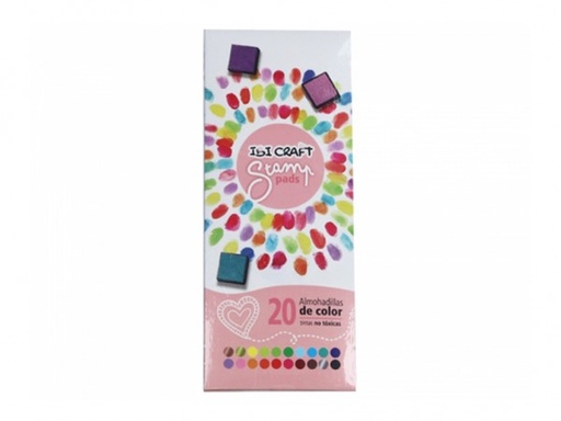 [840632] ALMOHADILLAS 40x40mm SET x20 COLORES SUR