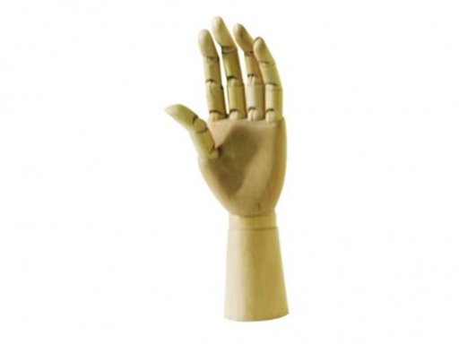 [57180] MANO ARTICULADA MASCULINA 30cm DERECHA