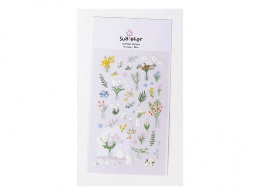 [65218] STICKER PVC 10x19cm FLEUR