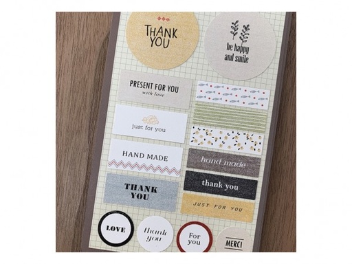 [65240] STICKER PAPEL 10x19cm THANK YOU
