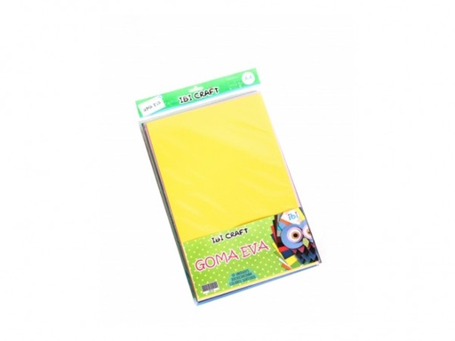 [250700] GOMA EVA LISA x10 COLORES SURT A4 1.7mm