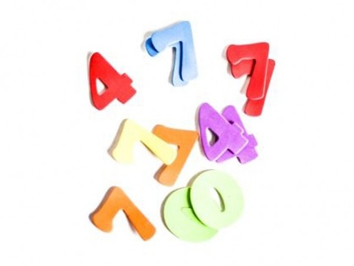 [250824] GOMA EVA FORMAS NUEMEROS x120pcs AUTOAD