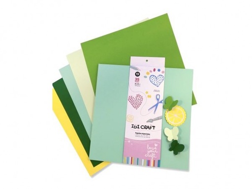 [600806] PAPEL SCRAP 30X30cm 160gr 35 H VERDE