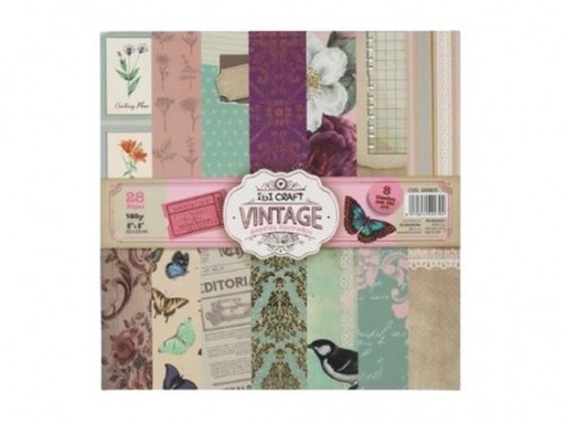 [600835] PAPEL SCRAP 20x20cm 180g 28H VINTAGE