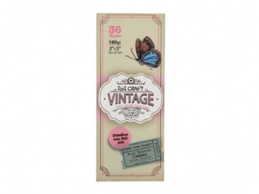 [600845] PAPEL SCRAP 5x13cm 180g 36H VINTAGE