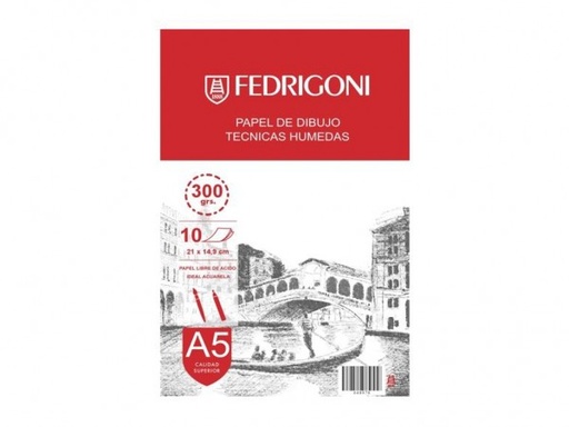 [640978] BLOCK ACUARELA 300g A5 10H