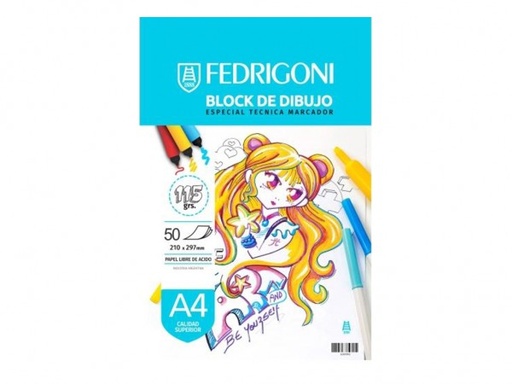 [640993] BLOCK CON 6 MARCADORES 115g A4 50H