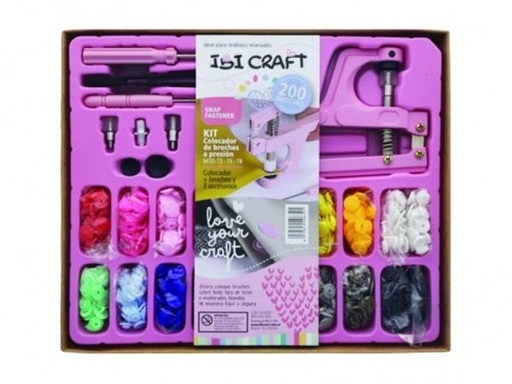 [659500] SET COLOCADOR DE SNAP 200PCS + PINZA