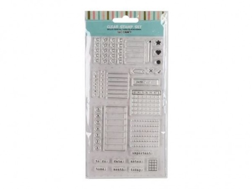 [841316] SELLOS SILICONADO CRISTAL 4X7 PLANNERS