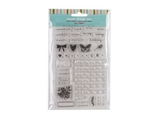 [841320] SELLOS SILICONADO CRISTAL 4x7cm PLANNERS