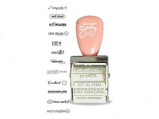 [841604] STAMP SET TEACHER INGLES (SELLO+ALMOHAD)