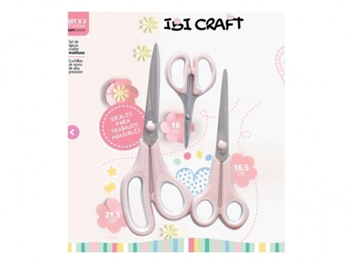 [900660] TIJERA SET X 3 IBI 21.5cm/ 16.5cm/ 10cm
