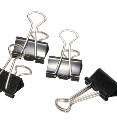 [120149] BINDER CLIPS NEGROS 41mm caja x12unid