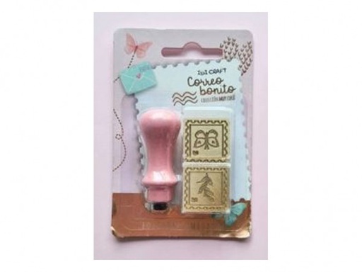 [659315] KIT SELLO PARA LACRE MANGO/BRONCE/x2 COR