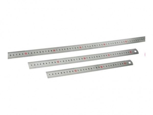 [770106] REGLA ACERO / METALICA PARA CORTE 1 MTS