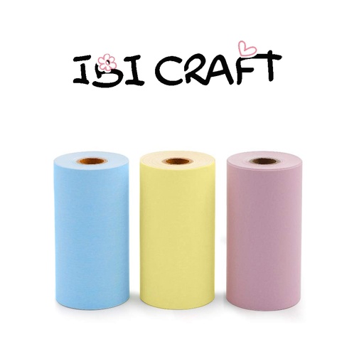 [657060] ROLLOS IMPRESORA IBI PASTEL SETx3 COLORES