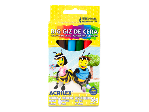 [09106] CRAYONES DE CERA 6 COLORES